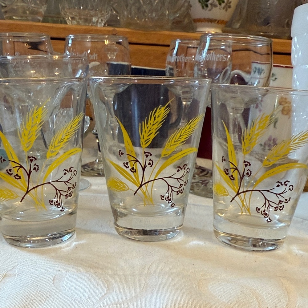 Set of 3 Vintage Homer Laughlin 4 oz glasses